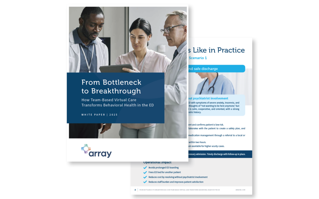 From Bottleneck to Breakthrough: How Team-Based Virtual Care Transforms Behavioral Health in the ED
