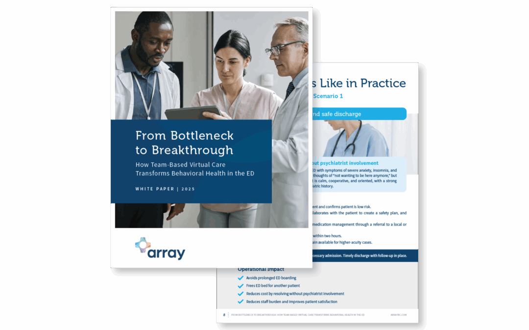 From Bottleneck to Breakthrough: How Team-Based Virtual Care Transforms Behavioral Health in the ED